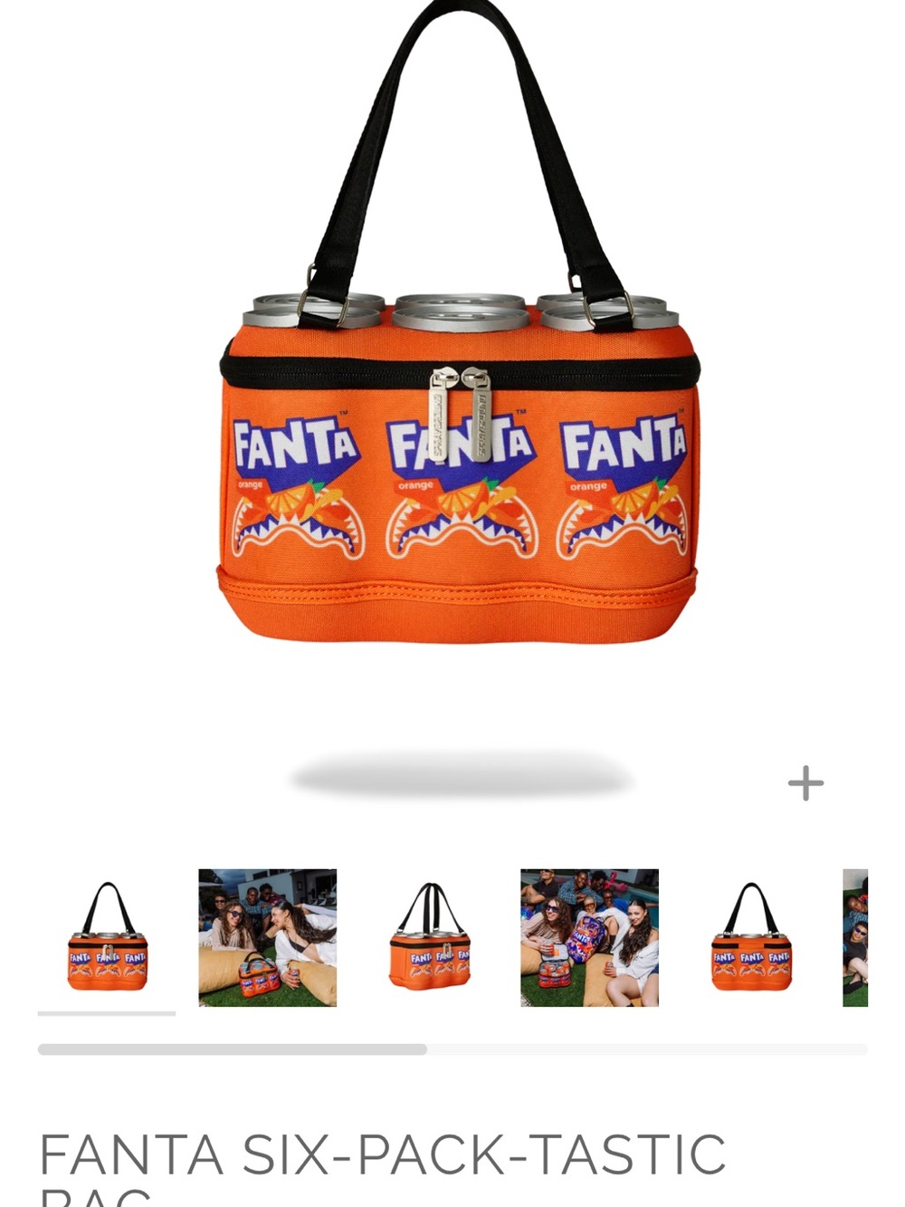 Sprayground Orange Fanta Six-Pack Cooler Bag